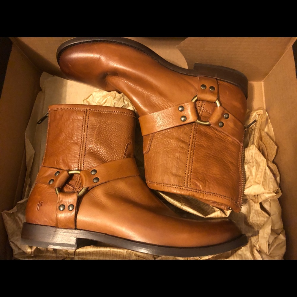 Frye Brown Leather Boots Women’s Size 8 1/2